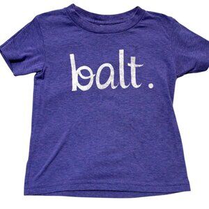 Charm City Babies girl's purple BALT. t shirt sz 4 Baltimore Maryland